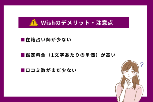 Wish（ウィッシュ）のデメリット・注意点は？