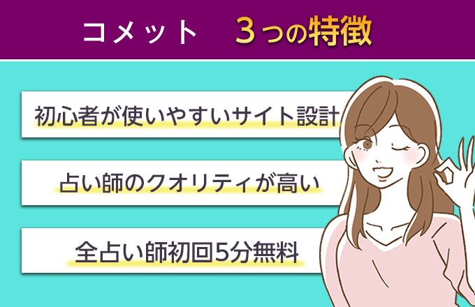 電話占いコメットの特徴は？